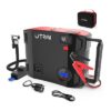 בוסטר התנעה 2000A חזק במיוחד עד 8 טון 24000Mah  כולל קומפרסור ופנס עוצמתי מתאים לרכב דיזל ובנזין כבד