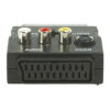 מתאם SCART  ל- SCART עם כניסת 3xRCA + SVIDEO