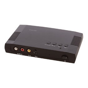 טרנסקורדר AV TO VGA מיועד לחיבור ממיר כבלים מכניסת AV ל מחשב כניסת VGA