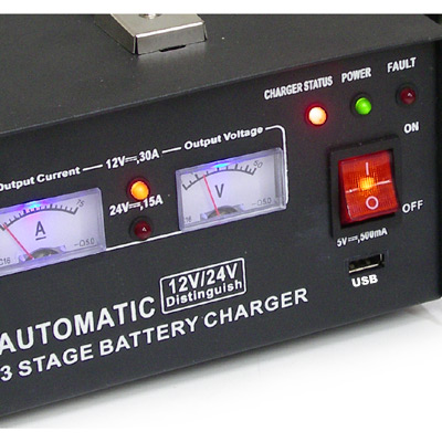 מטען למצבר 60A רב שלבי ,למצברים 24V ו 12V וולט לטעינה מבוקרת Automatic 3 stage Charging,SC1224-60