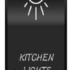 מפסק מואר תאורת מטבח מיועד לסירה וקראוון מוגן מים IP68 Illuminated On-Off Rocker Switch
