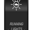 מפסק מואר Running Light מיועד לרכב,סירה וקראוון מוגן מים IP68 Illuminated On-Off Rocker Switch