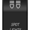 מפסק מואר לפרוז'קטור מיועד לרכב,סירה וקראוון מוגן מים IP68 Illuminated On-Off Rocker Switch