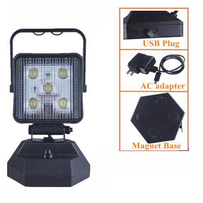פנס פרוז'קטור לד LED נטען הספק 15W,עוצמת הארה 810Lm