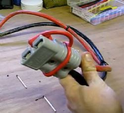 שקע אנדרסון צבע אפור Anderson Connector SB350 - 1/0 AWG