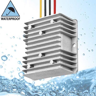 ממיר מתח נמוך מוגן מים DC to DC Step-Down 48V  to 12V  3A