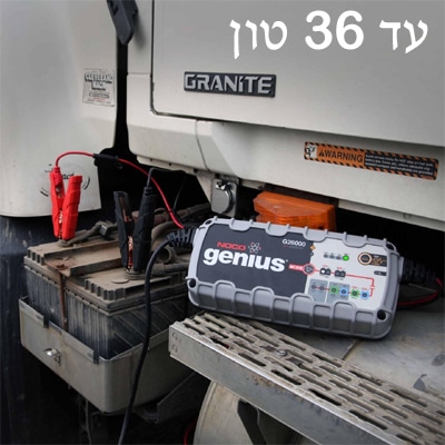 בוסטר התנעה GB150 מבית NOCO האמריקאי דגם NOCO-GB150 לרכבים עד נפח מנוע של עד 36 טון