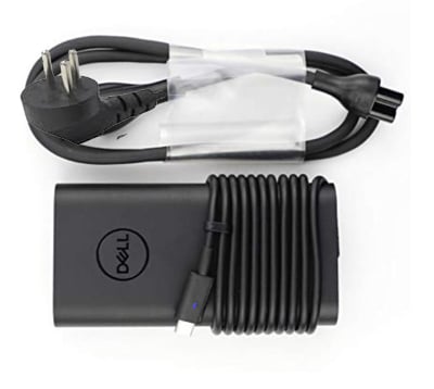 מטען מקורי למחשב נייד דל XPS 9250 9365 Dell 65w USB C Type C