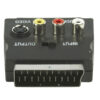 מתאם SCART  ל- SCART עם כניסת 3xRCA + SVIDEO