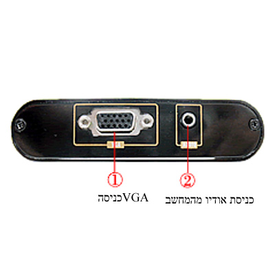 ממיר אות טרנסקורדר Full HD 1080P לחיבור מחשב מ VGA ל HDMI