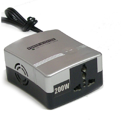 ממיר מתח 12V 200W לשימוש ברכב או ממצבר הספק כללי  200W