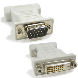 מתאם  VGA TO DVI, זכר VGA ל נקבה DVI