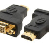 מתאם  HDMI TO DVI-I, זכר HDMI ל נקבה DVI-I