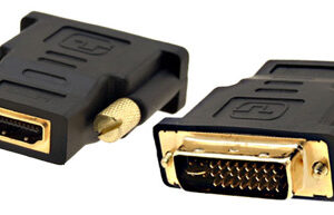 מתאם  HDMI TO DVI-I, זכר DVI-I ל נקבה HDMI