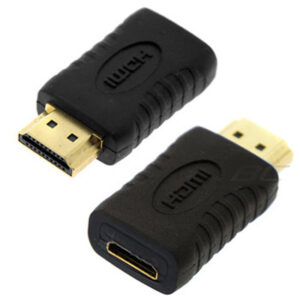 מתאם  HDMI מוזהב 24K , זכר HDMI ל נקבה HDMI