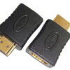 מתאם  HDMI מוזהב 24K , זכר HDMI ל נקבה HDMI