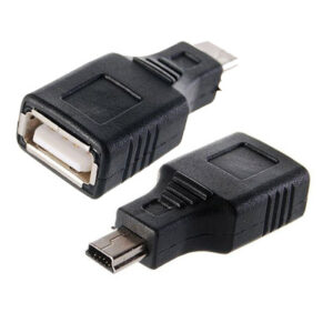מתאם USB ,מתאם מיני USB זכר ל USB רגיל נקבה