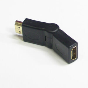 מתאם HDMI מפרקי מוזהב 24 קראט, זוויתי שינוי מצבים 180 מעלות , זכר HDMI ל נקבה HDMI