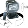 פנס פרוז'קטור קסנון נשלט הספק HID 45W,עוצמת הארה 4500Lm, כולל שלט רחוק