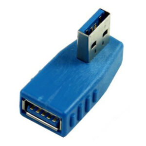 מתאם USB 3 נקבה לזכר 90 מעלות, USB 3.0 Male To A Female Adapter