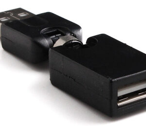 מתאם USB 2.0 מנקבה לזכר מסתובב, USB 2.0 MALE TO FEMALE 360 ROTATE