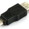 מתאם USB 2 מנקבה לזכר מיני, USB 2.0 Female to Mini Male Adapter