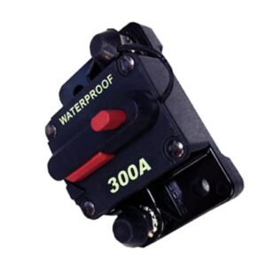 פיוז חצי אוטומט מוגן מים  לרכב או יאכטה 300Amp,משמש גם כמפסק זרם כללי