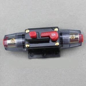 פיוז חצי אוטמט DC לרכב 50Amp ,משמש גם כמפסק זרם כללי