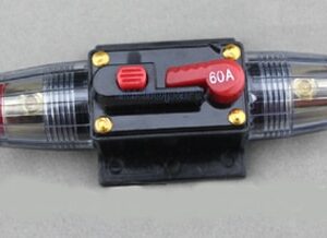 פיוז חצי אוטמט DC לרכב 60Amp ,משמש גם כמפסק זרם כללי