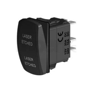 מפסק מואר לנעילה אחורית מיועד לרכב מוגן מים IP68 Illuminated On-Off Rocker Switch