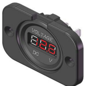 מד מתח Voltmete DC לרכב ניתן להתקנה במקום שקע מצת או בנוסף