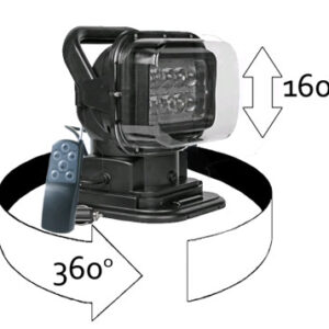 פנס פרוז'קטור לד CREE LED נשלט הספק 50W,עוצמת הארה 6500Lm, כולל שלט רחוק