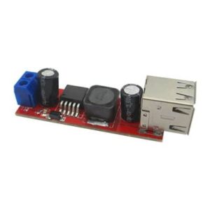 ממיר מתח נמוך 3A DC/DC טווח כניסה עד 40 וולט יציאה בהתאם לרצוי בעל שתי שקעי USB