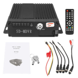 12V 4CH Remote Car DVR Real Time Video Recorder מקליט 4 ערוצים למצלמת אבטחה לרכב