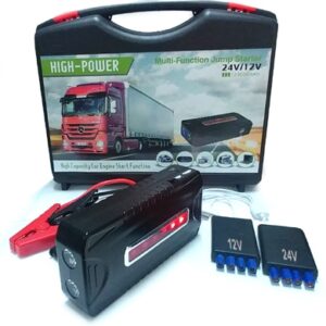 בוסטר התנעה לסירות,משאיות 24V וגם 12V וולט מיני בוסטר חזק במיוחד להתנעת רכב דיזל 4X4 ,אוטובוסים, טרקטורים 23,000 מיליאמפר 900A