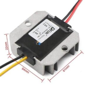 ממיר מתח מתכוונן מוגן מים DC to DC Step-Up 12V to 24V  3A