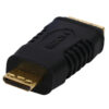 מתאם מוזהב מיני HDMI זכר ל- HDMI נקבה