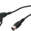 כבל SCART זכר ל-  DIN 6pin באורך 1.5 מ'