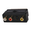 מתאם מפצל מוזהב SCART זכר ל- RCA+S-VIDEO נקבה - הסדרה המקצועית