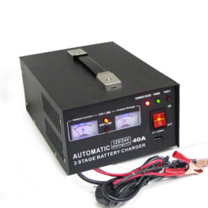 מטען מצברים 40A רב שלבי ,למצברים 24V ו 12V וולט לטעינה מבוקרת Automatic 3 stage Charging,SC1224-40