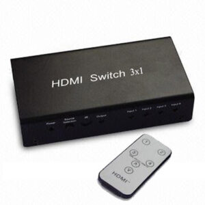 מיתוג HDMI מסך אחד ל 3 יציאות לחיבור  DVD, XBOX ,מקרן ועוד לטלויזיה אחת  HDMI Switcher 3x1 ,כולל שלט