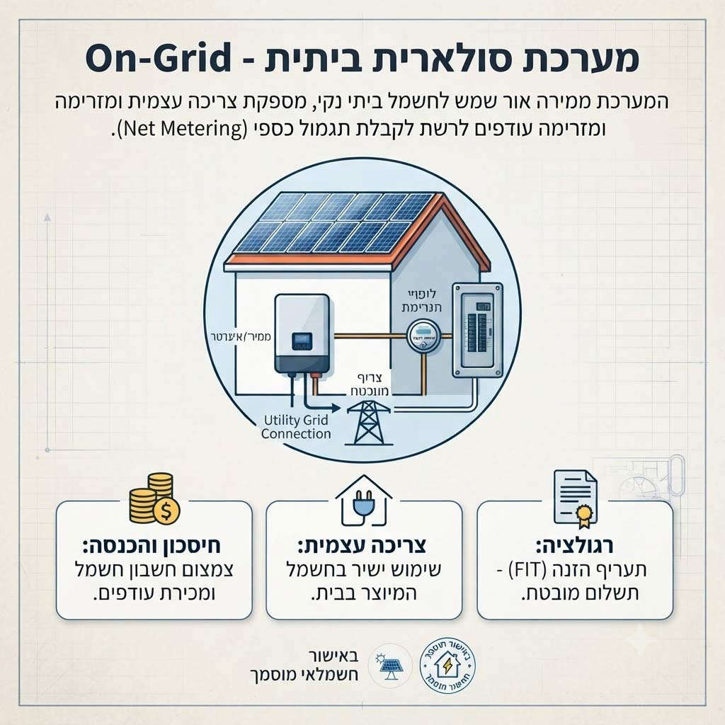 מערכת סולארית בתית שרטוט סכ