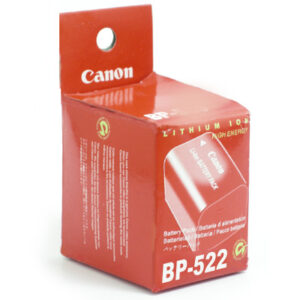 סוללה מקורית למצלמות קנון MV600i,MV630i Canon  Battery BP-522