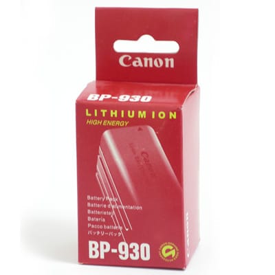 סוללה מקורית למצלמות קנון Canon Battery BP-930 סוללה מקורית למצלמות קנון Canon Battery BP-930