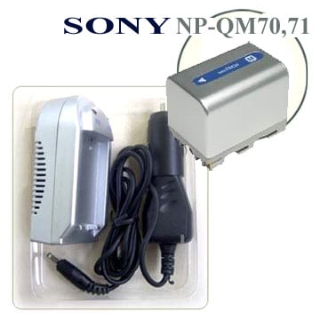 מטען סוללה למצלמות סוני Sony Rechargeable battery NP-QM51,QM71 מטען סוללה למצלמות סוני Sony Rechargeable battery NP-QM51,QM71