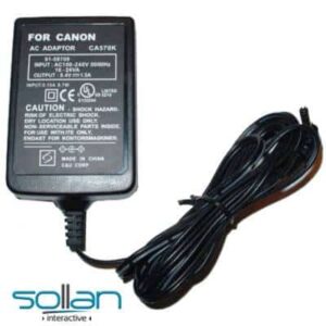 ספק כח מטען  מקורי למצלמה קנון Canon AC Adaptor CA-570,Optura and Elura Camcorders