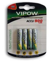 4 סוללות נטענות VIPOW 900MAH AAA