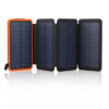 מטען נייד סולארי לסמארטפון עם 3 פנלים סולארים לטעינה מהירה במיוחד מהשמש או משקע חשמל בהספק 12,000mAh