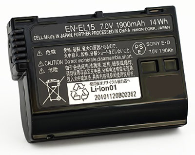 סוללה חליפית למצלמת Lithium-lon Battery for NIKON EN-EL15 EN EL15C