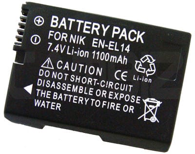 סוללה חליפית למצלמת Lithium-lon Battery for NIKON EN-EL14